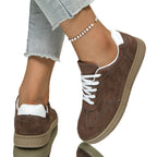 Damen Sneaker aus weichem Wildleder mit rutschfester Sohle R&B