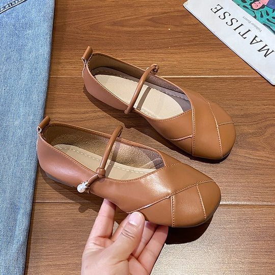 Damen Ballerinas mit dekorativem Riemen R&B