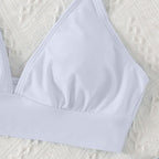 Damen Triangel-Bikini-Oberteil mit Rüschendetails