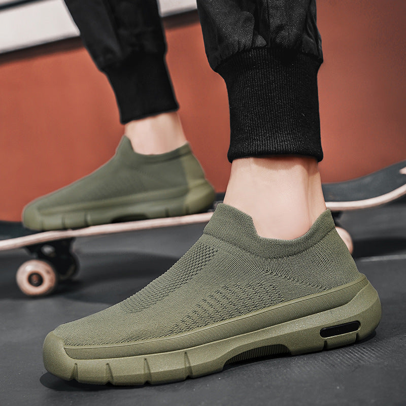 Damen atmungsaktive Slip-On Sneakers mit flexibler Sohle von R&B