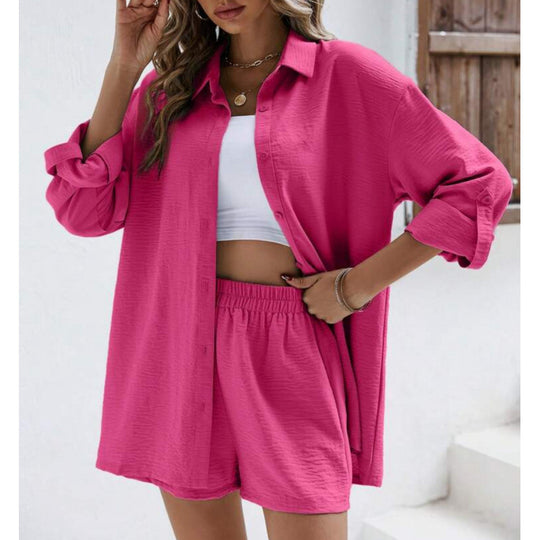 Damen lässiges Oberteil und Shorts Set Heidi-Mode
