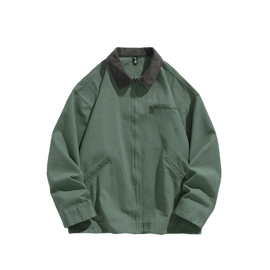 Herren lässige Übergangsjacke mit robustem Stehkragen R&B