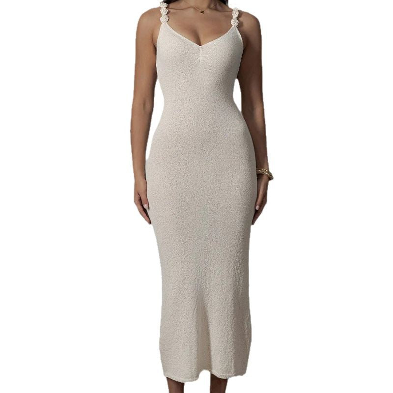 Damen Elegantes Maxikleid mit raffinierten Trägern und fließendem Stoff R&B