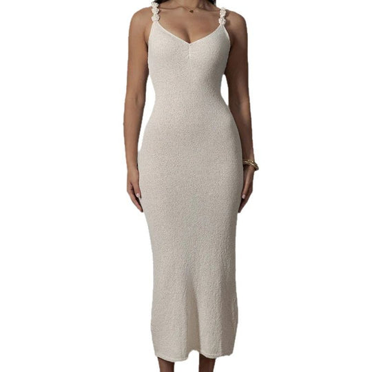 Damen Elegantes Maxikleid mit raffinierten Trägern und fließendem Stoff R&B