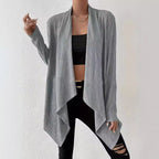 Damen Lässige Strickjacke mit modernem Waffelmuster R&B