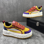 Damen Sportliche Sneakers mit modischem Mehrfarbendesign und flexibler Plattformsohle R&B