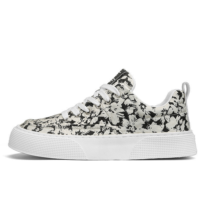 Damen Modische Sneakers mit floralem Design und bequemer Sohle