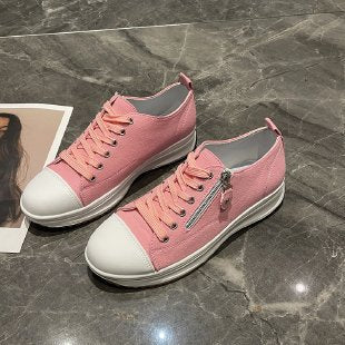 Damen modische Sneakers mit praktischem Reißverschluss und atmungsaktivem Obermaterial R&B