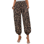 Damen weite Leopardenmuster-Hosen R&B