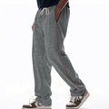 Herren bequeme Jogginghose mit Reißverschluss und seitlichen Taschen R&B