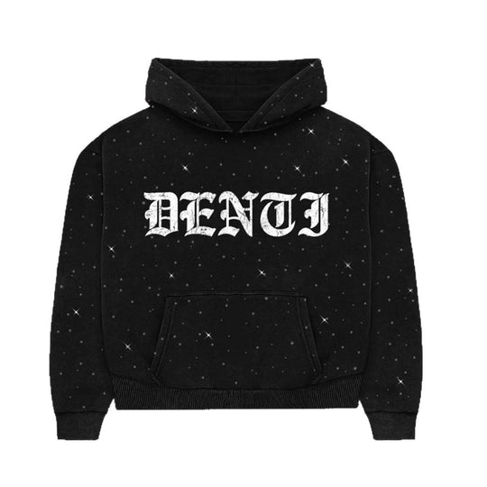 Damen nan weite Sweathose mit Sternenallover, Gothic-Logoprint, elastischem Bund und Eingrifftaschen R&B