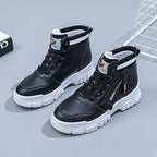 Damen Hohe Sneakers mit modischem Reißverschluss und atmungsaktivem Innenfutter R&B