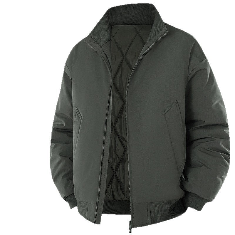 Herren Winterjacke mit warmem Innenfutter und praktischen Taschen R&B