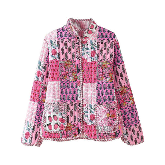 Damen Patchwork-Jacke R&B
