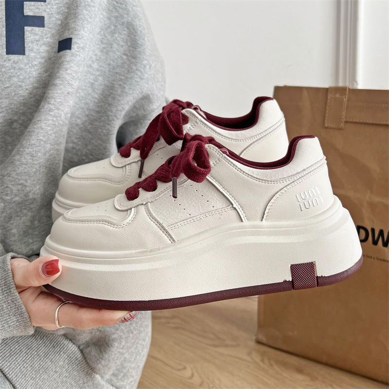 Damen Plateau Sneakers mit ergonomischer Dämpfung und sportlichem Design R&B