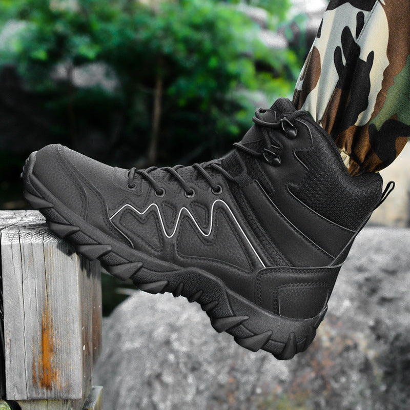 Herren Multifunktionale Trekkingboots mit hohem Knöchelschutz und rutschfester Sohle R&B