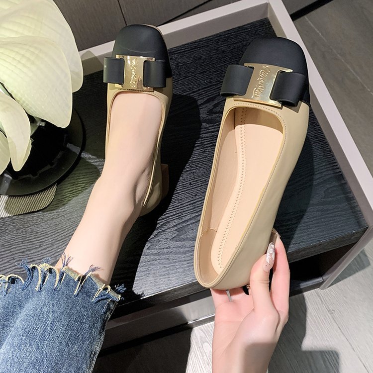 Damen elegante Ballerinas mit modischem Schleifenakzent