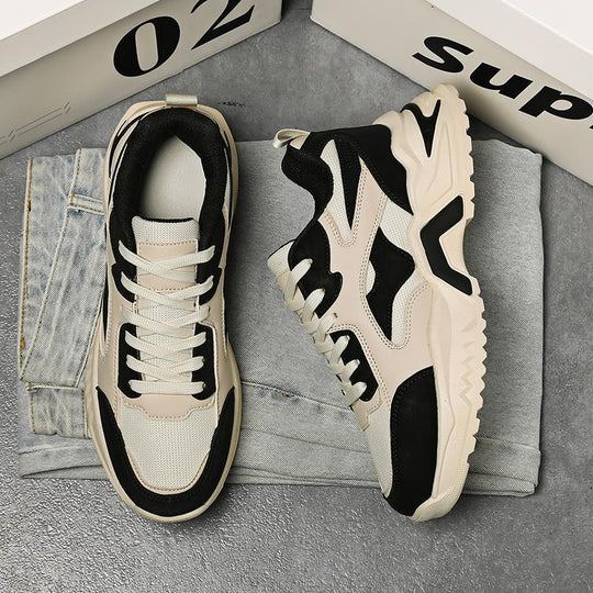 Damen Sportliche Chunky Sneakers mit atmungsaktiver Mesh-Oberfläche und rutschfester Sohle R&B