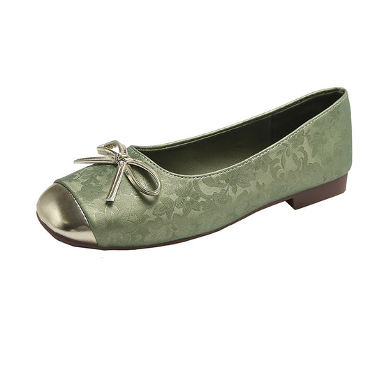Damen Ballerinas mit elegantem Schleifen-Design und raffiniertem Metallverschluss R&B