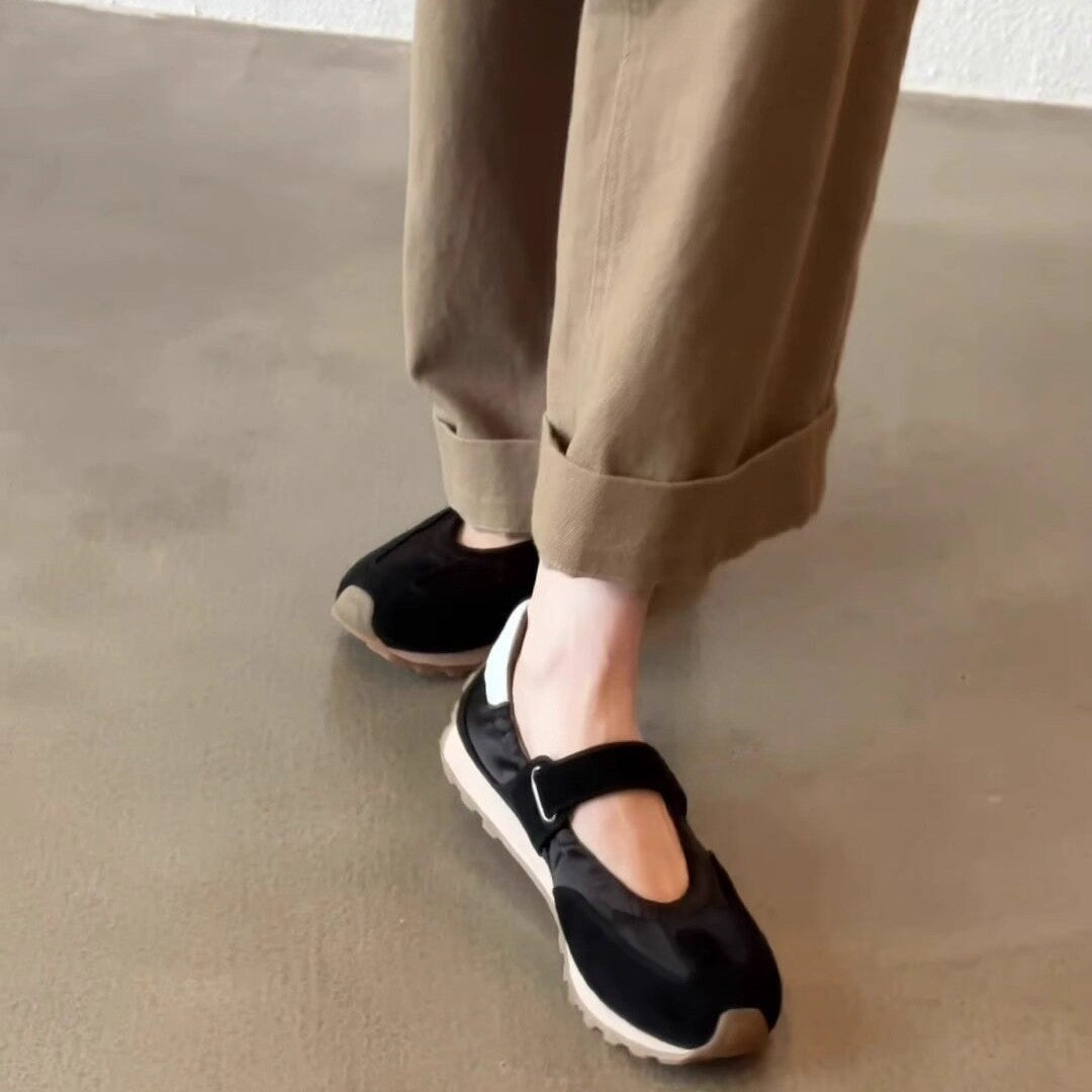 Damen modische Sneakers mit verstellbarem Klettverschluss und komfortabler Sohle R&B