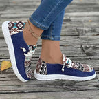 Damen Freizeitschuhe im trendigen Ethno-Design mit elastischen Schnürsenkeln und atmungsaktiven Obermaterialien R&B