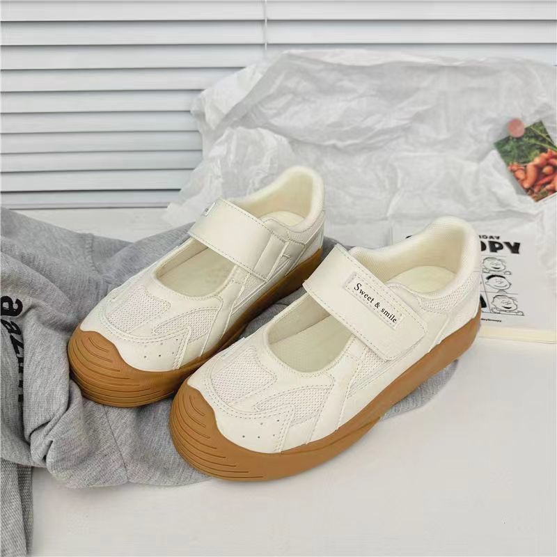 Damen Komfortable Sneakers mit praktischem Klettverschluss und atmungsaktiver Mesh-Oberfläche R&B