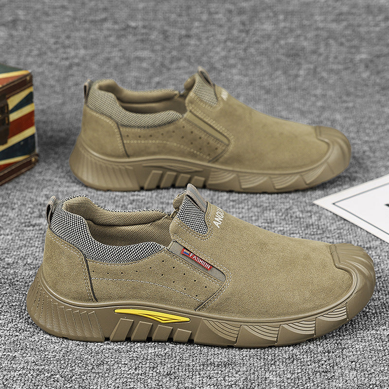 Damen Slipper aus hochwertigem Wildleder mit rutschfester Sohle und elastischem Einstieg R&B