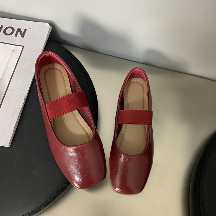 Damen Ballerinas mit elastischem Riemen und elegantem Design R&B