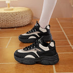 Damen modische Chunky Sneakers mit stabiler Profilsohle und atmungsaktiver Oberfläche R&B