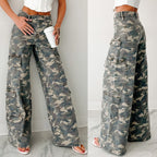 Damen Cargo-Hose mit weitem Schnitt und praktischen Taschen R&B