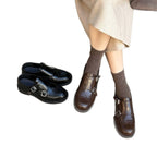 Damen stilvolle Slipper mit modischer Schnallenverzierung R&B