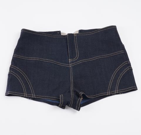 Damen Denim Shorts im modernen Schnitt und hohem Bund R&B