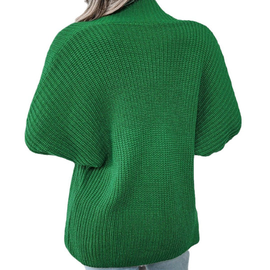Damen Grobstrickjacke mit markantem Rippenmuster und lässigem Schnitt R&B