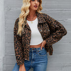 Damen Jeansjacke im angesagten Leo-Design mit oversized Schnitt R&B