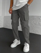 Herren Cargo-Hose mit multifunktionalen Taschen und elastischem Bund