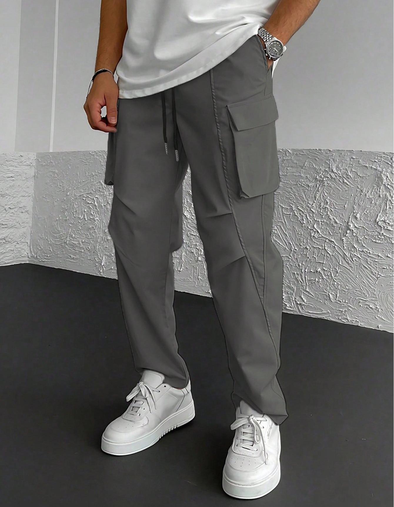 Herren Cargo-Hose mit multifunktionalen Taschen und elastischem Bund
