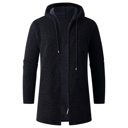 Damen gemütlicher Kapuzenmantel aus schwerem Fleece R&B