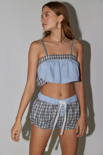 Damen gestreiftes Loungewear-Set R&B