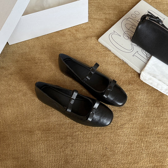 Damen Ballerinas mit elegantem Riemchen und komfortablem Fußbett R&B