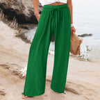 Damen Weite hose mit elastischem Bund und praktischen Taschen R&B