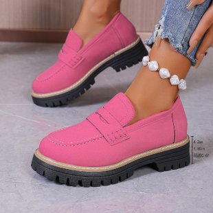 Damen Slipper im eleganten Mokassin-Stil mit rutschfester Profilsohle R&B