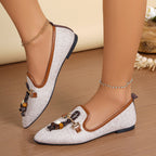 Damen Ballerinas mit modischem Dekor und elegantem Schnitt R&B