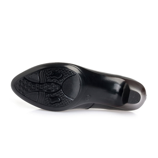Damen Klassische Pumps mit elegantem Rüschendetail und bequemen Blockabsatz R&B