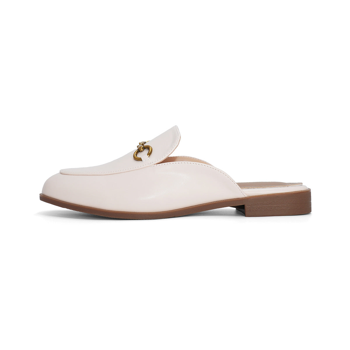 Damen modische Mules mit elegantem Schnallen-Detail