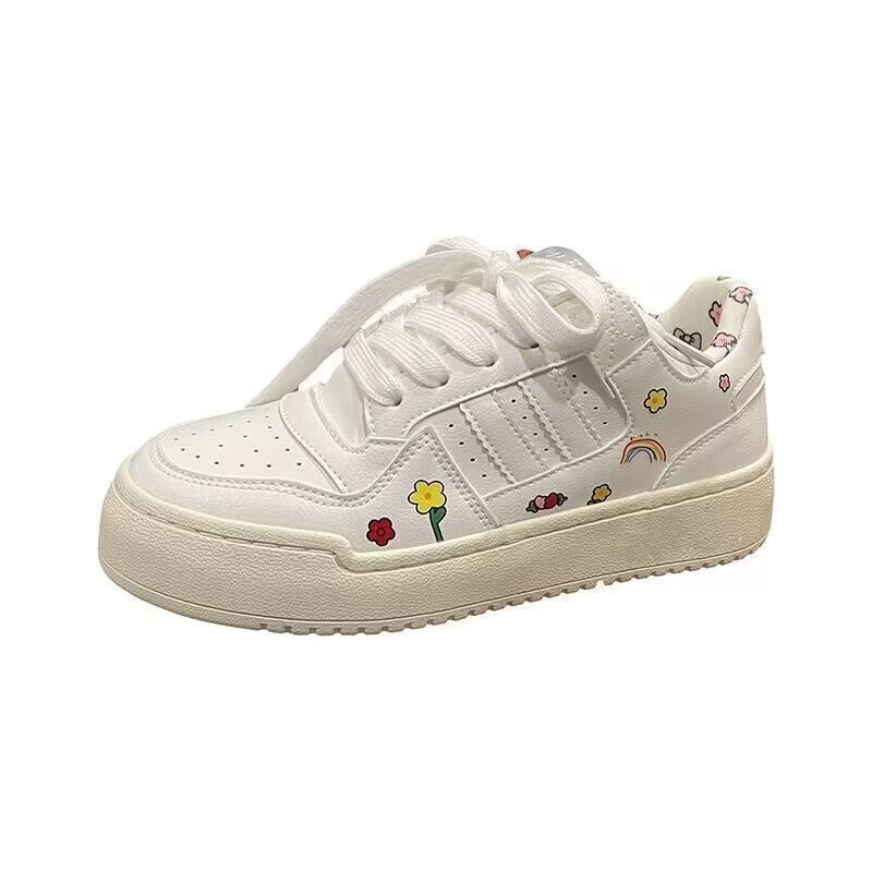 Damen Sportliche Sneakers mit floralem Design R&B