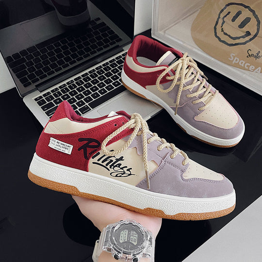 Damen Sneaker mit sportlichem Design und gepolstertem Kragen R&B