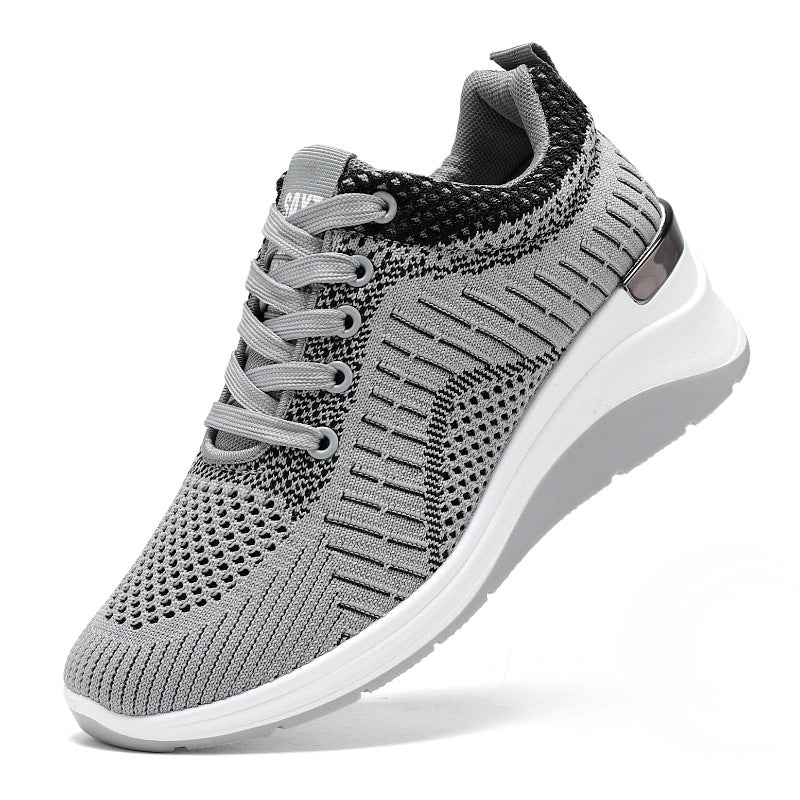 Damen Sportliche und atmungsaktive Knit Sneakers mit rutschfester Sohle R&B