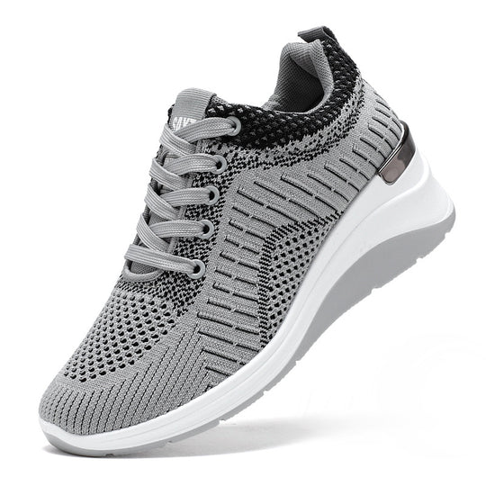 Damen Sportliche und atmungsaktive Knit Sneakers mit rutschfester Sohle R&B