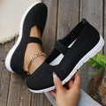 Damen Atmungsaktive und flexible Ballerinas mit elastischem Riemen R&B