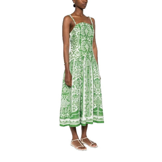 Damen Midi-Kleid mit floralem Print und Spaghetti-Trägern R&B